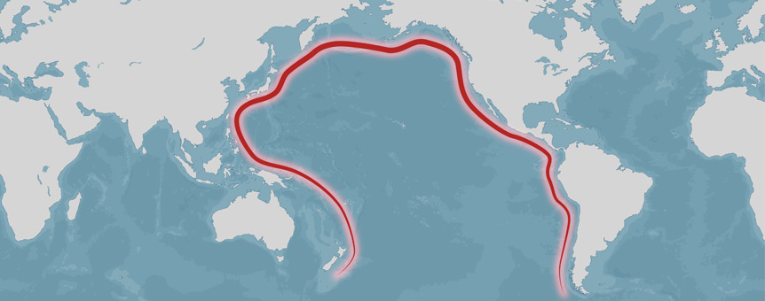 Pacific Ocean's Ring of Fire